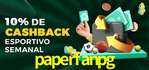 10% de bônus de cashback na paperfanpg